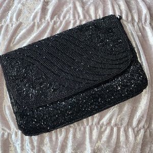 Black Beaded purse